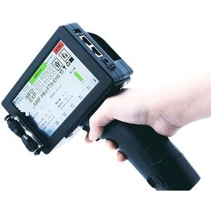 12,7 mm handheld inkjetprinter, 5 inch touchscreen coderingsprinter, label QR-code barcodeprinter Zak Karton(Russian with 1 ink)