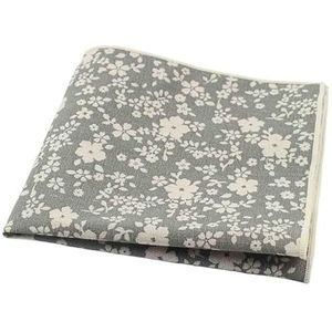 27 cm groot formaat bloemen bedrukte zakdoek dik katoen dames en heren bruiloft zakjurk smoking zakdoek accessoire cadeau (Color : 6)