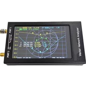 Antenne-analysator, Vector Network Analyzer 50KHz-3GHz Antenne Ham Radio HF VHF UHF 4,3inch Scherm, voor netwerkkabeldiagnostiek