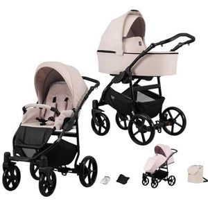 Kunert - Mata - Kinderwagen - Roze/Zwart Frame - Aluminium