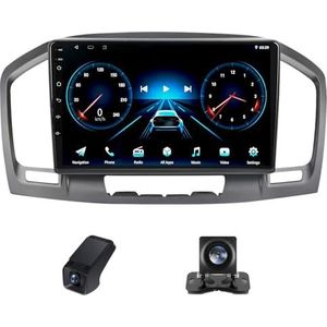 Carplay autoradio 2 Din geldt voor Buick Regal Opel Insignia 1 2009-2013 met Android Auto Bluetooth 9 inch touchscreen autoradio met GPS stuurwielbediening + achteruitrijcamera(X1)