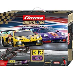 Carrera Digital 124 I Born to Perfom racebaanset | racebanen en gelicentieerde slotcars | tot 4 spelers | voor kinderen vanaf 10 jaar en volwassenen