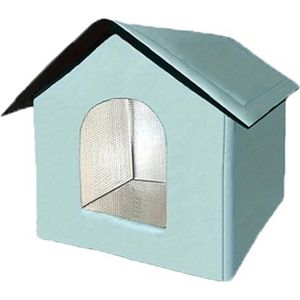 Buiten kattenhuis 20 inch - Weerbestendig - Houten buitenhuis - Geïsoleerd met schuim