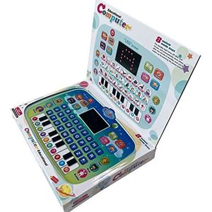 FOUNCY Speelgoedlaptop,Kid Tablets Toy Point-leesmachine - Babytablet om alfabet, cijfers en woorden te leren voor peuters van 1 tot 4 jaar oud