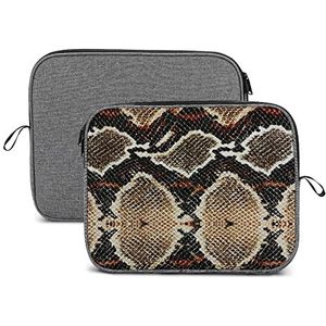 Snake Skin Patroon Laptop Sleeve Case Beschermende Notebook Draagtas Reizen Aktetas 14 inch