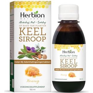 Herbion Naturals, keelsiroop met El Jarabe Para La Tos Con Miel Natuurlijk Lekker Verzacht Keel, Groen, Honing, 5 fl Oz