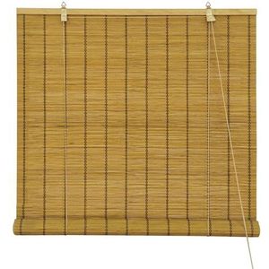 Victoria M. Klemmfix rolgordijn bamboe 140 x 220 cm in bruin bescherming tegen inkijk rolgordijn zonder boren voor ramen en deuren
