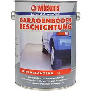 Wilckens 5 liter garages vloercoating beton vloer dekvloer verf garageverf hal garagevloer dekvloer verf vloerverf betonverf garagevloer (kiezelgrijs)