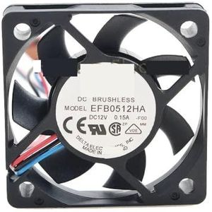 Voor Delta 5010 50MM 50x50x10MM ventilator EFB0512HA Voor koeler voor Master Two kogellager koelventilator DC12V 0.15A met 3pin 2pin(2 Wires)