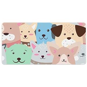 Dieren Hond Grappig Patroon Mode Bureau Muismat Antislip Gaming Muismat Accessoires Decor 30x60cm