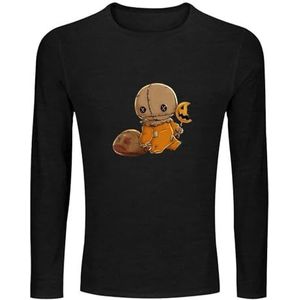 Trick r Treat Funny Cute Sam Halloween Costume Funny Gift O Neck Men's Tee Crewneck Long Sleeve Unisex 100% Cotton T-Shirt XXL