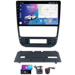 Android 13 Dual Din Car Stereo voor Peugeot 406 1999-2004 met 9 inch Touchscreen Media Player met Carplay Android Auto Bluetooth 4G WiFi GPS-navigatie FM/RDS SWC + achtercamera(B,NF-7)