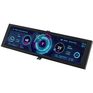 DRHTDXEJ 8.8Inch Chassis Sub-Screen PC Display 170° Bekijken Aluminiumlegering Bouw