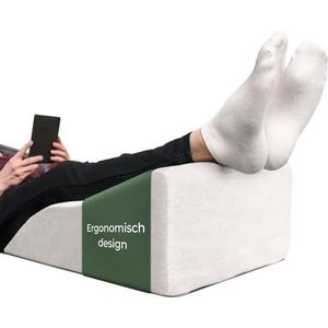 Ergonomisch aderkussen om de benen op te bergen, medium - beenverhogingskussen, beensteun wigkussen, steunkussen voor benen en knieën, ideaal als lymfekussen en aderwig