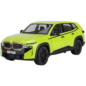 Casting Car Model Voor B&MW SUV 1:24 Legering Auto Diecasts & Speelgoedvoertuigen Automodel Geluid Trek Auto Speelgoed Geschenken (Color : Green)