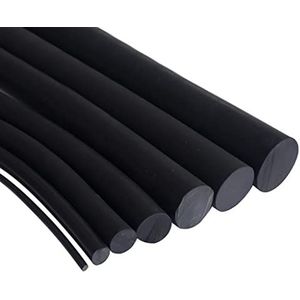 Rubberen pakkingstrip, 1m 2m 5m 10m Zwarte spons deurbeschermer auto afdichtingsvuller weerstrip rubber schuim(O-9mm,2M)
