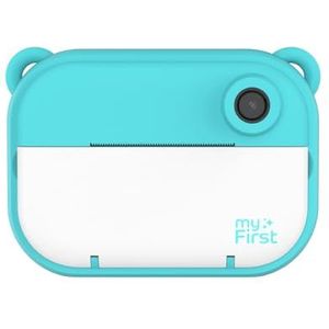 myFirst Insta 2 kindercamera met foto's, 12 MP, video-selfie-lens, 1080p, kerstcadeau, verjaardagscadeau voor jongens van 3 tot 12 jaar, met 4 GB microSD-halsband, blauw