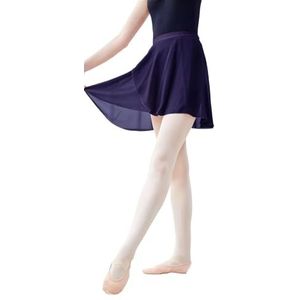 YDYAENIO Vrouwen Chiffon Ballet Dans Rok Vrouw Ballet Rokken Wrap Tutu Dans Rok Chiffon Rokken voor Tie Up Mini Korte Rok voor Dansen 19 Kleuren, Donkerblauw, XL Height 160-175cm