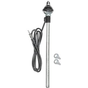 tomzz Audio 1000-032 Universele telescopische antenne, spatbord, kleine kop, 1,2m kabel, DIN-stekker, chroomlook