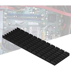 70x22x3mm SSD heatsink voor PCIE M.2 SSD 2280 aluminium heatsink koeler koelvin voor desktop laptopcomputer, effectieve koeling om de harde schijf te beschermen (zwart)