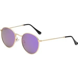 Klassieke Ray Cut-zonnebril for dames Gepolariseerde modebrillen Ronde zonnebril for heren UV-bescherming (Kleur : 12)