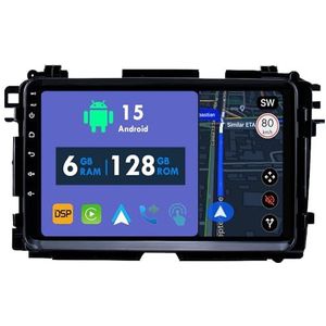 RoverOne Autoradio GPS voor Honda Vezel HRV HR-V 2014-2017 Carplay Android Auto Stereo Hoofdeenheid Bluetooth WiFi Radio Speler Sat Navigatie