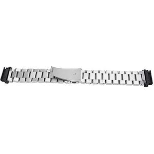 Roestvrij Stalen Horlogeband 22 Mm Mat Draagbare Slimme Horlogeband Quick Release Stijlvolle Flexibele Veilige Vervanging voor Hardlopen (Zilver)
