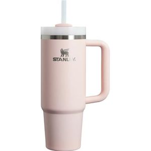 Stanley Quencher H2.0 FlowState™ Roestvrijstalen vacuüm-geïsoleerde beker met deksel en rietje, voor water, ijsthee of -koffie, smoothies en meer (bloom, 1182 ml)