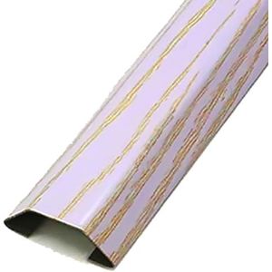 Minikabelgoten, Kabelgootset van 2 stuks, veelkleurig, verschillende maten, roestvrij staal, houtnerf(White,2#)
