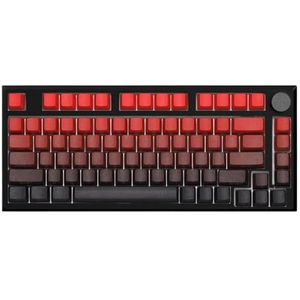 QPSJXN MK750 82 Bluetooth Draadloze 2.4G Tri-Mode RGB Backlight Mechanisch Toetsenbord Hot Swap DIY (Zwart Rood)