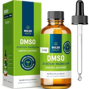 DMSO 60% met Magnesium 40% Glazen Fles - 3.3 oz met Druppelaar