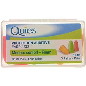 Quies Paar Foam Oordopjes van Oordopjes - Pack van 3