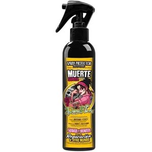 DONA FLORA Muerte Súbita hittebeschermingsspray, 200 ml, herstelt, versterkt en beschermt tegen hitte, leave-in spray voor beschadigd haar, anti-kroes en directe verzorging, zonder uitspoelen