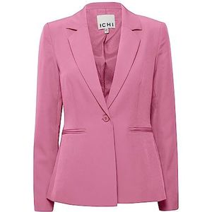 ICHI IHLEXI BL Damesblazer, korte blazer met één knoop, met stretch en reverskraag, Super Pink (172625), 40