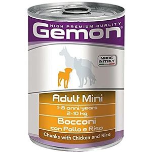 Gemon Dog Bocc. Kip/Rijst Mini Gr.415