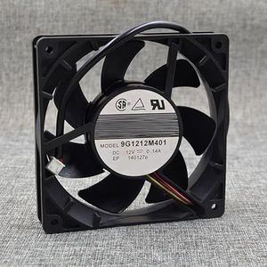 LSGDCTI 12CM Silent Double Ball Fan for 9G1212M401 - Low Noise, Compact Design, 0.14A, 12V