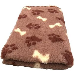 Vetbedding Veterinary Bed - Brown - Paws & Bones - 150 x 100 cm Hondenkleed Dierenkleed Puppykleed Hondenfokker UK Made wasbaar