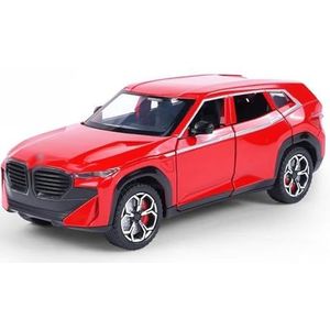 Casting Car Model Voor XM SUV 1/24 Schaal Legering Gegoten Automodel Speelgoed Terreinvoertuigen met Geluidsspray Collectie Speelgoed (Color : Red)