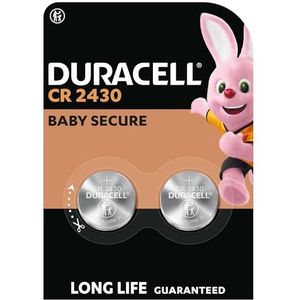 Duracell CR2430 3v Lithium Knoopcelbatterij - 2 stuks
