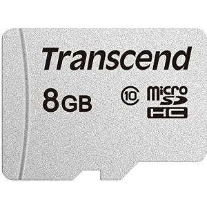 Transcend - TS8GUSD300S - MicroSDHC - 8GB - C10 - Zwart