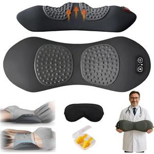 Theraback 3 in 1 Back Therapy, Theraback Deep Tissue Vibration Massager, Portable Triple Fusion Home Backs Massagers for Waist, Neck and Shoulder (Black)