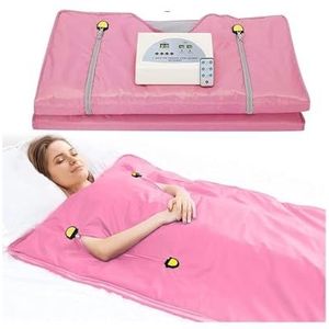 Infrarood saunadeken Waterdicht gewichtsverlies Verwarming, professionele afslanksaunadeken for thuis spa-therapie schoonheidssalon,Saunasessies thuis(PINK)