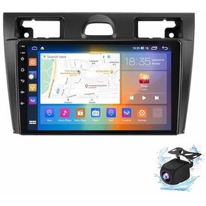 Android 13.0 Radio 2 Din Auto Stereo 10"" Touchscreen Autoradio Voor Ford Fiesta Mk5 2002-2008 met Bluetooth/wifi/GPS Navigatie/FM Radio/Stuurwielbediening/AHD Omgekeerd Beeld(A,M700S(8G+128G))