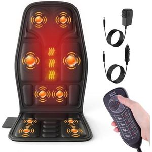 Sotion Zitmassageapparaat, vibrerend rugmassageapparaat voor stoelmassagekussen, 10 trillingen om stress en vermoeidheid te verlichten voor rug, schouder en dijen