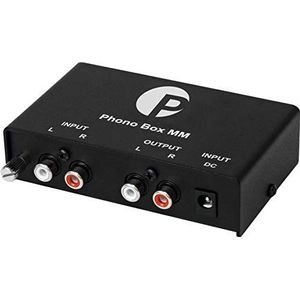 Pro-Ject - Phono Box MM - Voorversterker - Zwart - Hoogwaardige Geluidskwaliteit