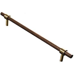 Deurgrepen Pull Push Kast Kast T Type Niture Bar Keukenkast Knoppen Handvat, Messing en Massieve Deur Trekt Knoppen, Kasten Slaapkamer Handgrepen Knoppen, Houten Garderobe Lade Trekt (Kleur : Hol