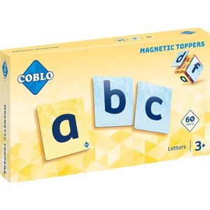 Coblo Magnetische letters, 60 stuks, magnetisch speelgoed, cadeau 3 jaar, Montessori-geïnspireerd, bevordert creativiteit en leervaardigheden, speelgoed vanaf 3 jaar