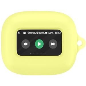 Oordopjes Siliconen Case voor JBL Live Flex 3 Hoofdtelefoon Beschermhoes Valbestendige en stofdichte Oortelefoon Bescherming Sleeve (Geel)
