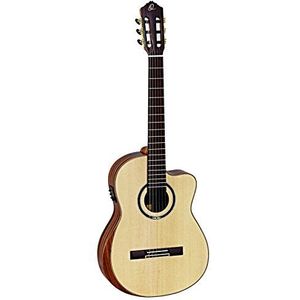 Ortega STRIPED SUITE C/E – elektrische klassieke gitaar – natuurlijk glanzend (incl. tas)