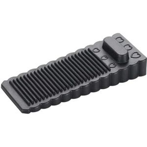 Deurstopwiggen, Siliconen stoppers blokkeren wigvormige deurstoppers(Black)